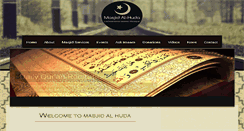 Desktop Screenshot of alhudamasjid.org